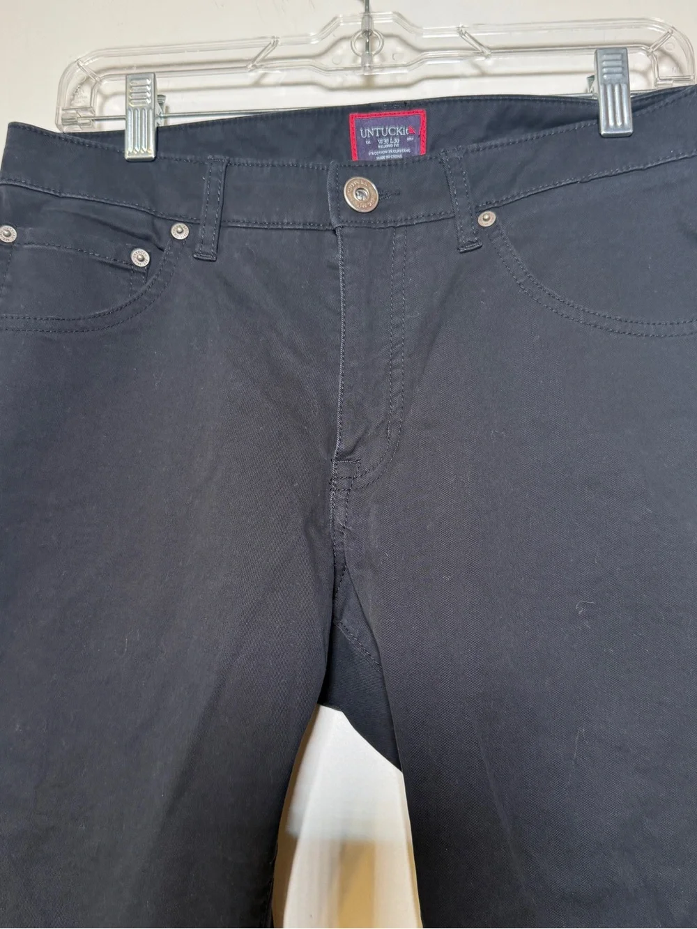UNTUCKit Men's Black Straight Jeans 30x30